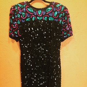 VINTAGE SEQUIN COCKTAIL DRESS